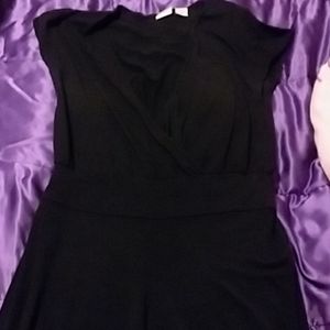 Black Romper Wide Legs